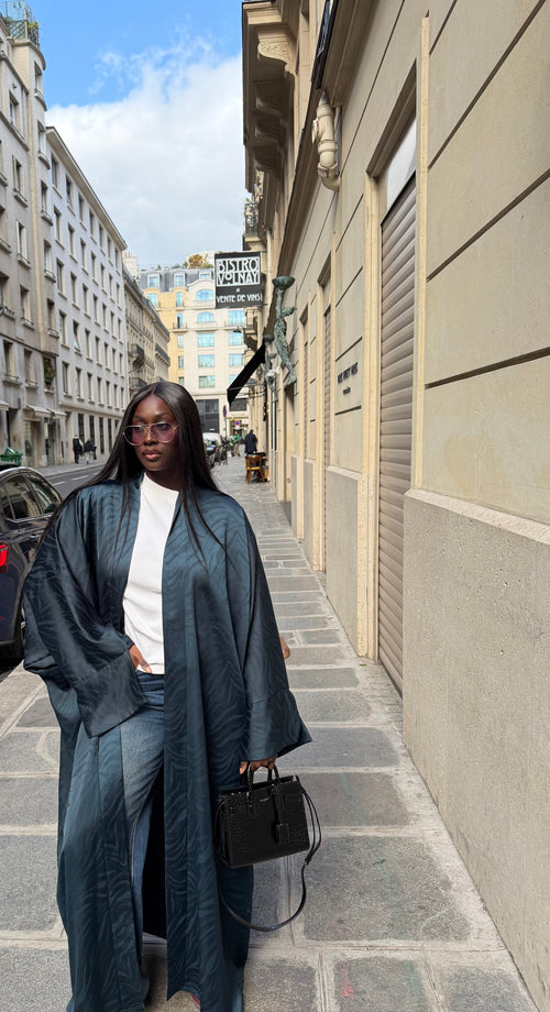 KIMONO AÏCHA BLEU PÉTROLE